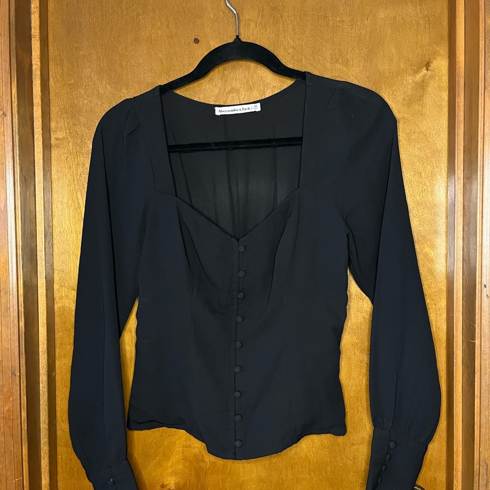 Abercrombie & Fitch Elegant Black Blouse